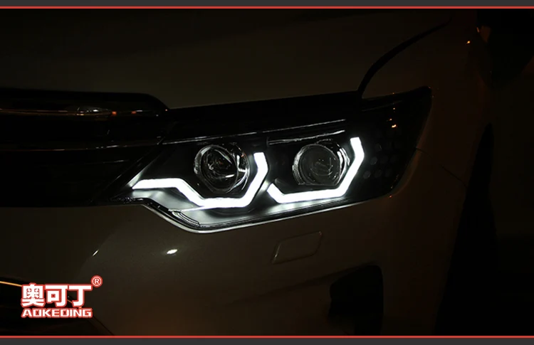 AKD Авто Стайлинг фара для Toyota Camry- фары светодиодные ходовые огни биксеноновые фары Противотуманные фары ангельские глаза авто