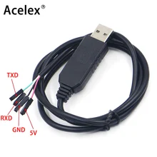 Умная электроника PL2303 PL2303HX USB для UART ttl кабельный модуль 4 p 4 pin RS232 конвертер последовательная линия Поддержка Linux Mac Win7