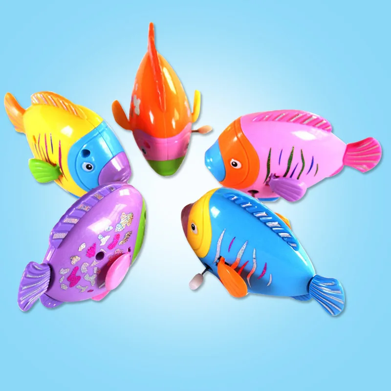 New Born Babies Swim Baby Kids Children Bath Wind Up Toy Moving Plastic Cute Swimming Colorful