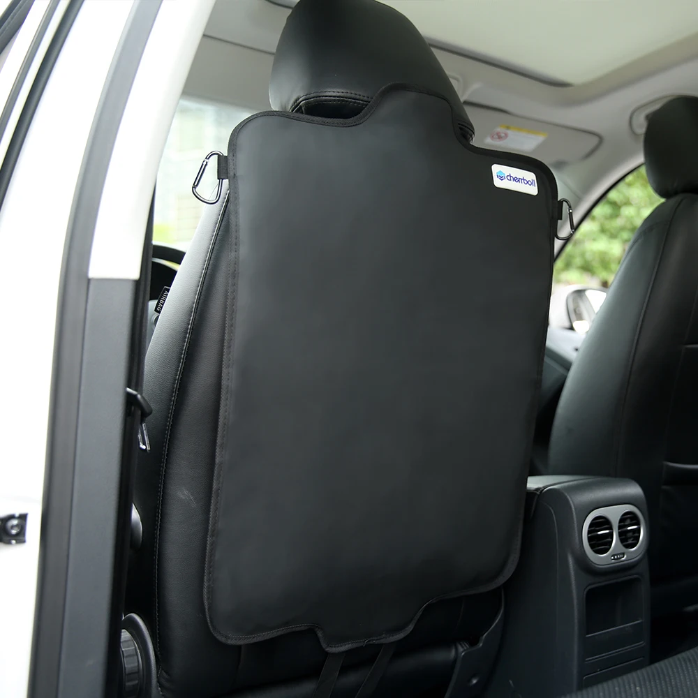 Online Cherrboll PU Oxford Cloth Anti Kicking Pad Protective Car Seat Back Bag Car Accessories For Scuff Dirt Protection Interior