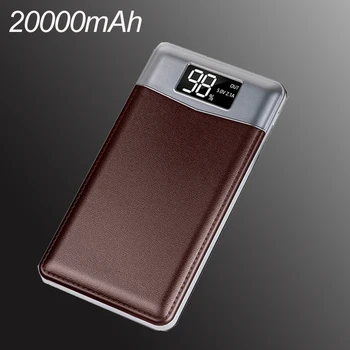 

Portable External Battery Phone Charger Power Bank 20000mAh Larger Capacity Powerbank For iPhone Huawei Xiaomi Mobile Phone