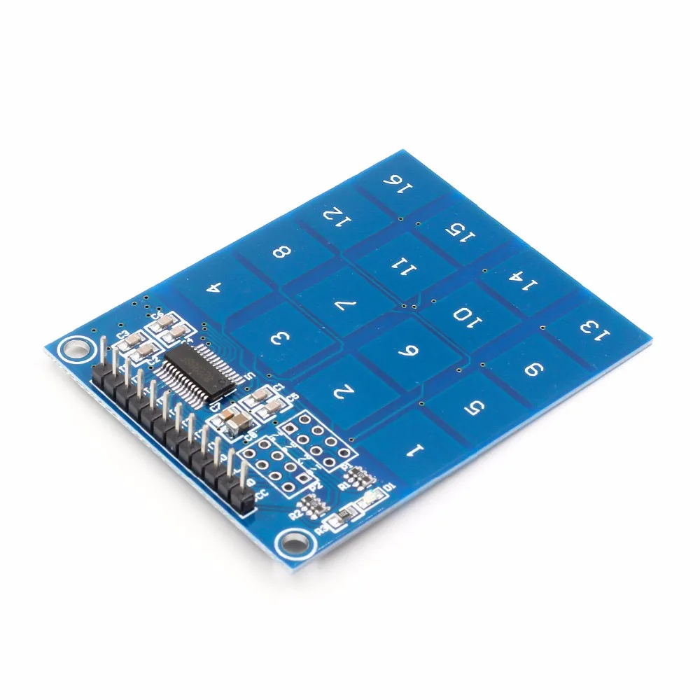 16 способ XD-62B TTP229 ёмкостный сенсорный выключатель цифровой датчик IC плата модуля 49,3 мм* 64,5 мм
