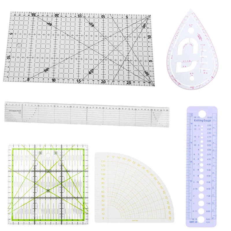 

1Pc Patchwork Ruler Quilting Tools Thick Acrylic Fabric Cloth Ruler for Patchwork DIY Sewing Quilting Tools
