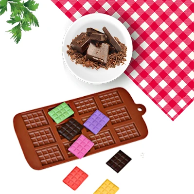 Mini Chocolate Bars Slab Silicone Fondant Mould Cake Decorating Baking Mold Mini Chocolate Bars Slab Silicone Fondant Mould Cake Decorating Baking Mold