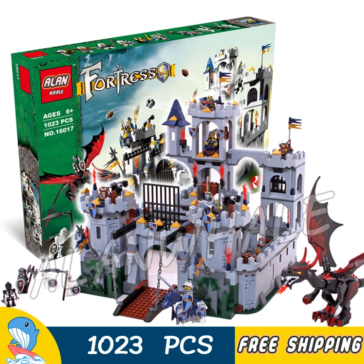 1023pcs Kingdoms Knights King's Castle Siege Assemble 16017 Model Building Blocks Children Toys Bricks Compatible With Lego