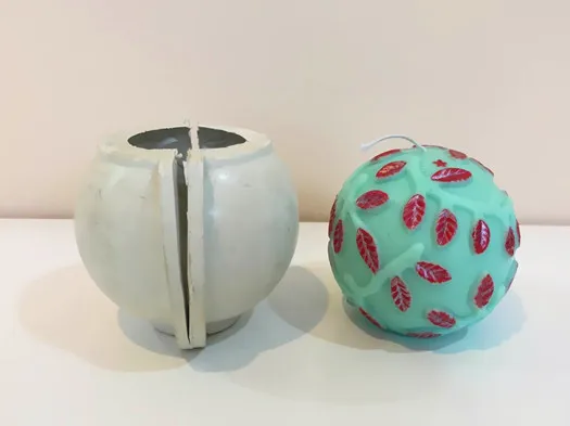DIY Узорчатая шаровая Свеча для изготовления свечей, высокотемпературная устойчивая форма для свечей для diy