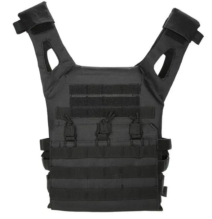 600D нейлон Airsoftsports тактический, для жилета, для страйкбола бронежилет JPC Molle Plate Carrier Wargame защита армейское оборудование 9 цветов - Цвет: Black