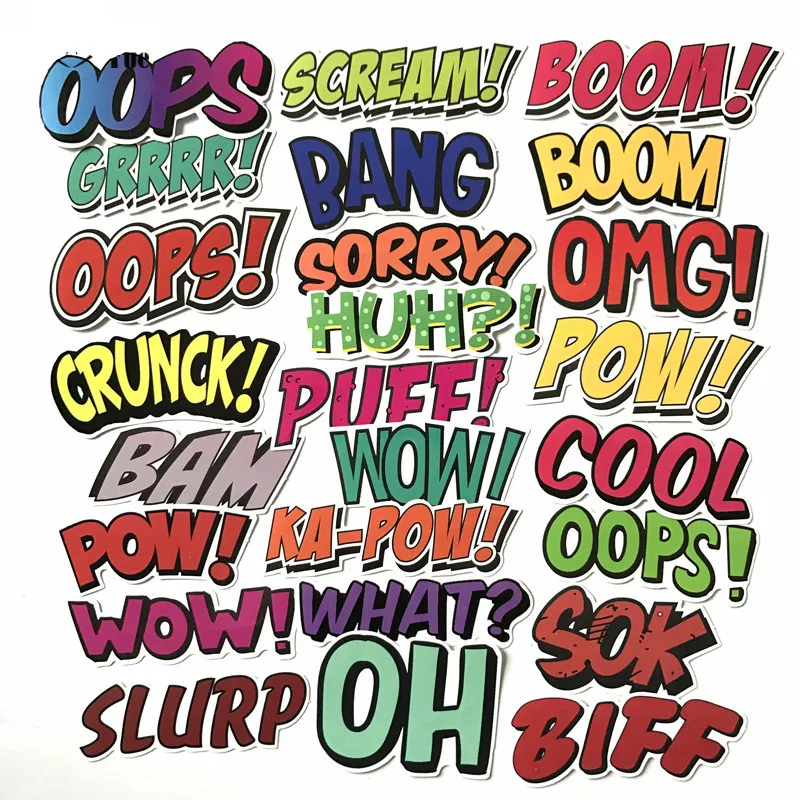 

25pcs/set of opps Sticker boom Car Stickers for luggage on Motorcycle Suitcase Home Decor Phone Laptop Covers DIY Y180733