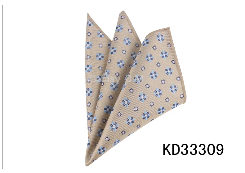 Пейсли Карманный квадратный цветочный платок для костюмов 25 см* 25 см Hankies для мужчин и женщин Брендовые костюмы карманные мужские платки - Цвет: KD33309
