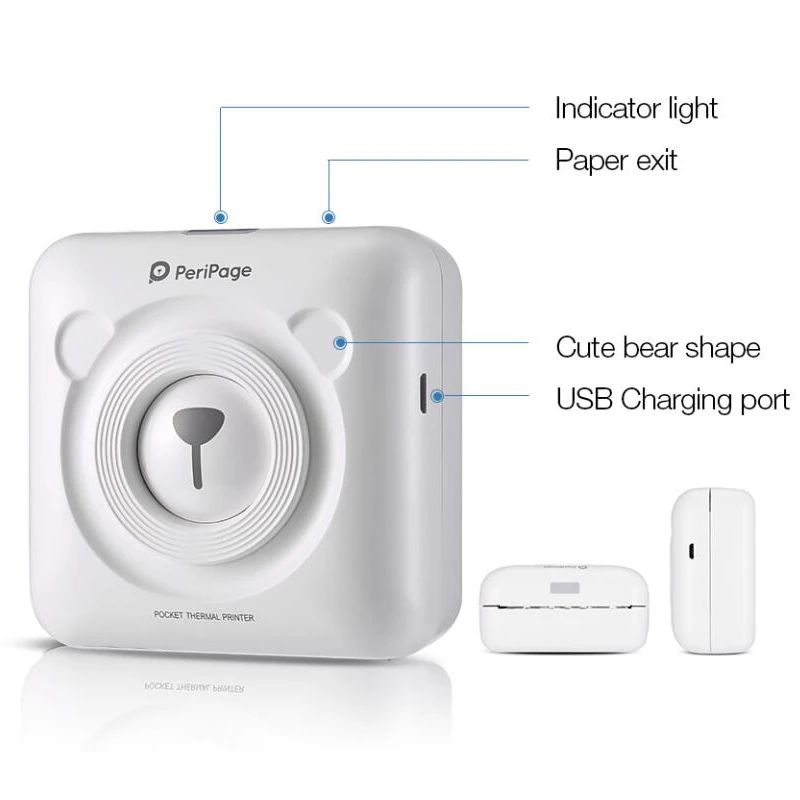 PerPage جديد AR الصورة البسيطة طابعة 58 مللي متر المحمولة الحرارية طابعات بلوتوث اللاسلكية لالروبوت IOS الهاتف يمكن طباعة فيديو PerPage جديد AR الصورة البسيطة طابعة 58 مللي متر المحمولة الحرارية طابعات بلوتوث اللاسلكية لالروبوت IOS الهاتف يمكن طباعة فيديو