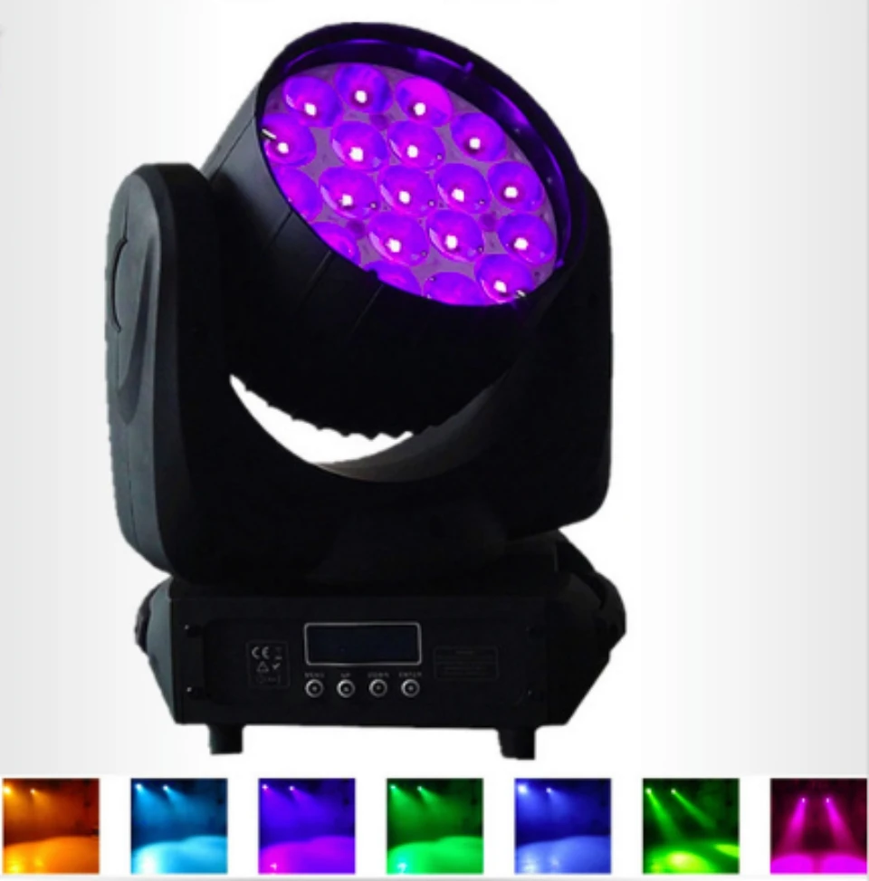 2 шт./Лот + flightcase Zoom LED движущаяся голова пчелиные глаза Cree/Osram 19x12W RGBW 4 в 1