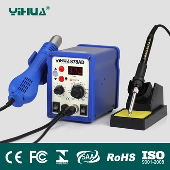 

YIHUA 878AD 2 In 1 ESD Hot Air Gun Soldering Station Welding Solder Iron 110V OR 220V