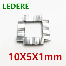 10 20 50 100 pcs lot N35 Rectangular magnet 10x5x1 Super Strong Neodymium magnet 10 5