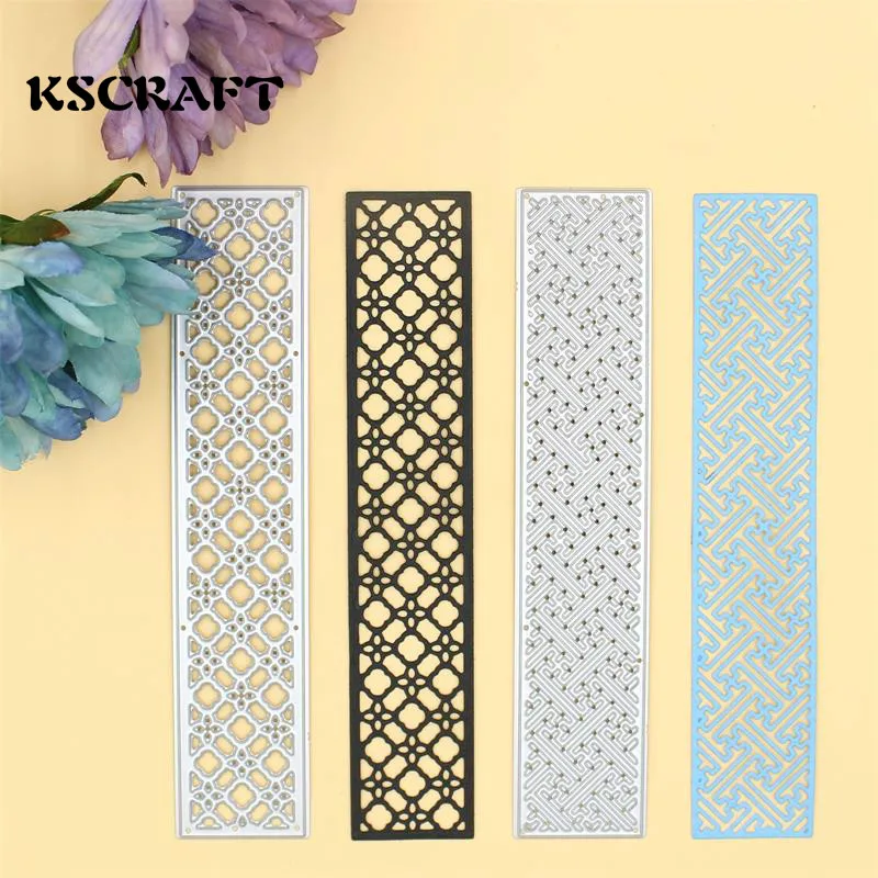 

KSCRAFT 2pc Rectangle Metal Cutting Dies Stencils for DIY Scrapbooking/photo album Decorative Embossing DIY Paper Cards