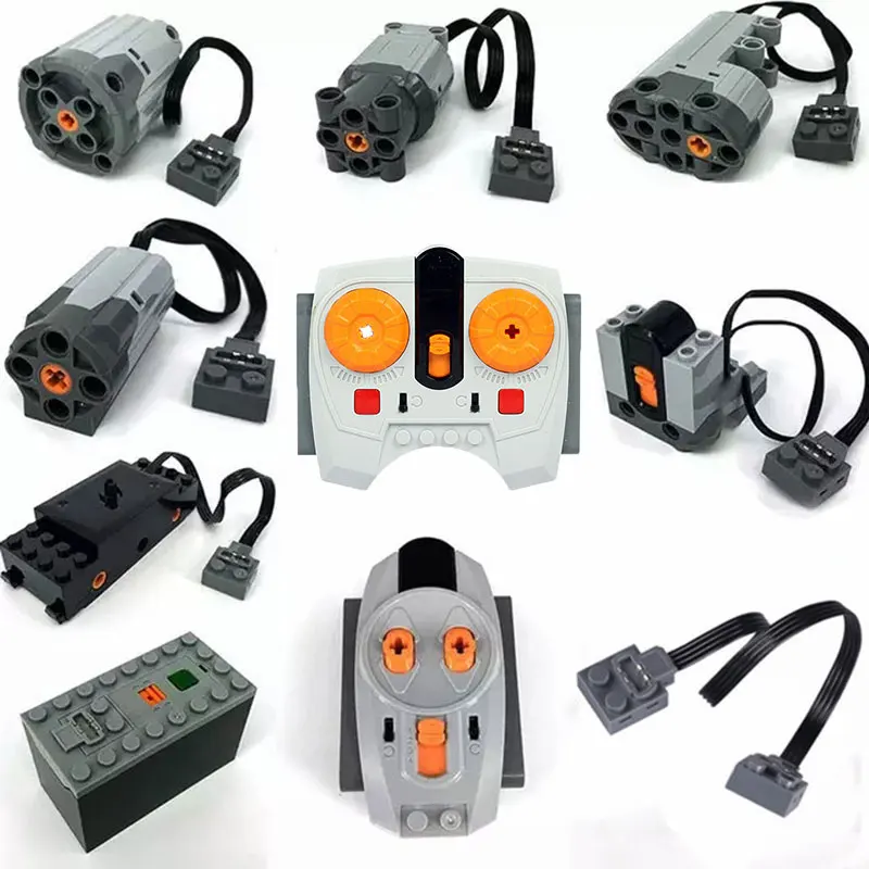 

Technic Parts Compatible major Brand Multi Power Functions Tool Switch IR Speed Remote Control Servo Blocks Moto Motor Model