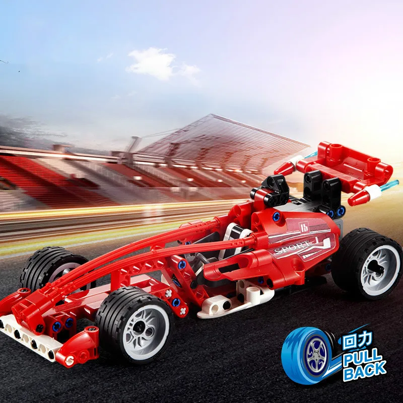 

Formula C52016 Racing Car Children Puzzle Small Particles Assembly and Insertion Toy Car Compatible Legaoing with Boy Rickshaw