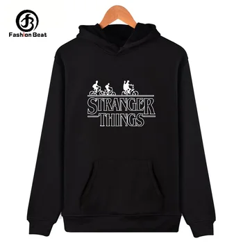 

Stranger Things Hoodie Usa Thriller TV Series Clothes Men Male Homme Autumn 2018 Clothing Pullover Sweatshirt Ride Bicycle Hoody
