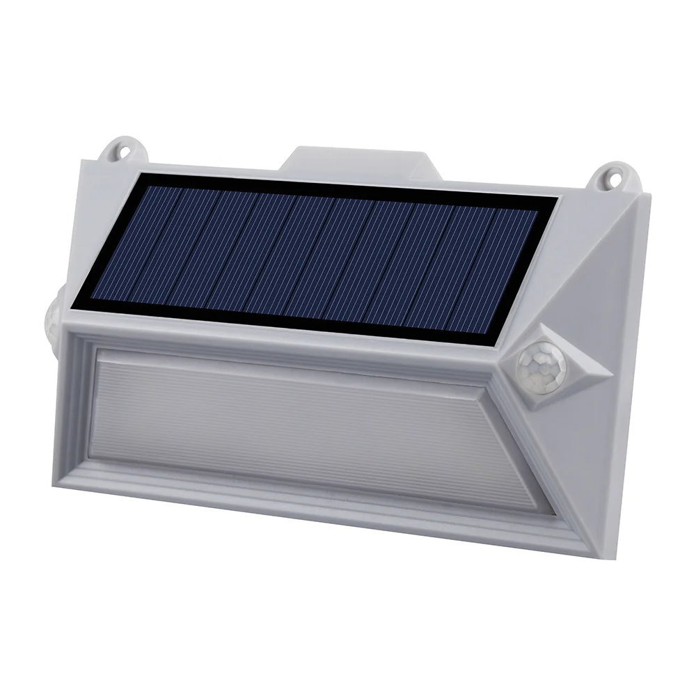 New Solar PIR Motion Detection Waterproof Porch Light Auto Outdoor Garden Fence Stairs Wall Lamp Dual Sensors Led Lights