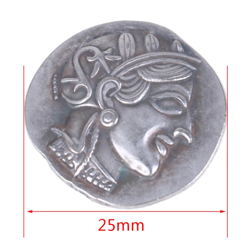 1 шт. древние Афины греческий Серебряный драхм-атена греческая Сова драхма копия монет
