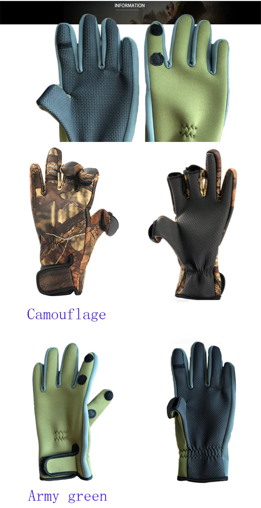 Anti-slip Warm Winter Fishing Gloves Fitness Waterproof Glove For Fishing (6)