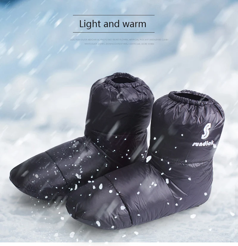 Уличные носки унисекс, обувь, покрытие для ног, теплые, лыжные, морозостойкие, ветронепроницаемые, водостойкие, утиный пух, покрытие для ног