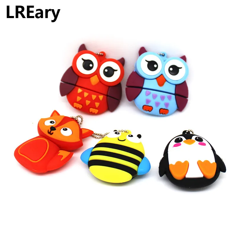 Cartoon cute Animal model Owl/Fox usb stick 16GB 8GB pendrive Penguin/Bee 4GB USB Flash Drive 32GB flash Memory Stick gift Cartoon cute Animal model Owl/Fox usb stick 16GB 8GB pendrive Penguin/Bee 4GB USB Flash Drive 32GB flash Memory Stick gift
