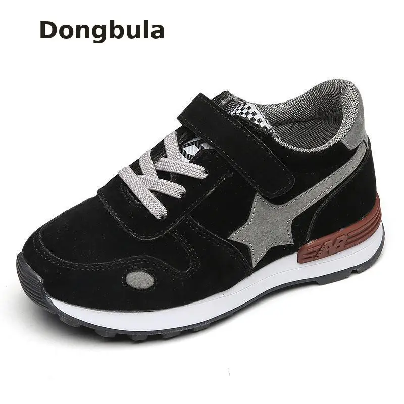 الربيع أحذية الأطفال 2019 الفتيان الفتيات رياضية ضوء الأطفال عارضة الهواء شبكة الجلود تنفس لينة تشغيل حذاء رياضي على الموضة