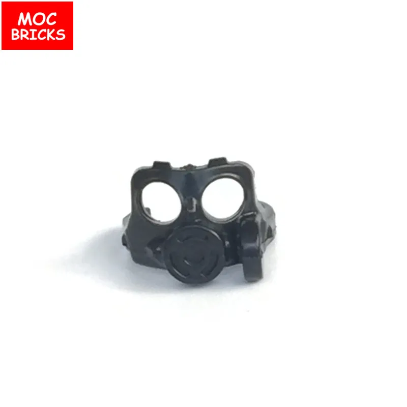 

10pcs/lot MOC Bricks DIY Black Gas mask SWAP Police Action Figure model Educational Building Blocks Toys kids gifts
