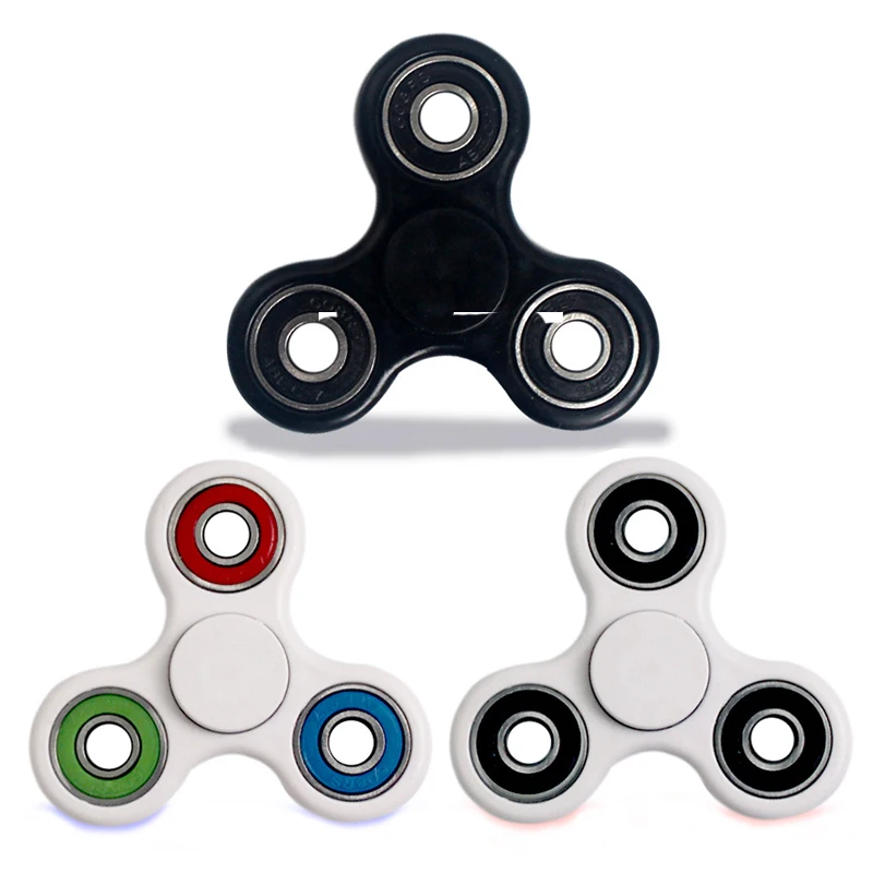 Mini Fidget Spinner Toys Hand Tri Spinner Desk Finger Toy Squeeze Fun