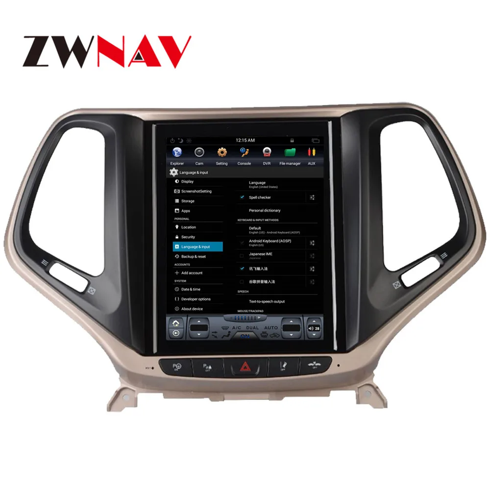Clearance ZWNVA Tesla IPS Screen Android 7.1 Car No DVD Player Radio GPS Navigation For JEEP Cherokee 2014 2015 2016 2017 2018 Headunit 5