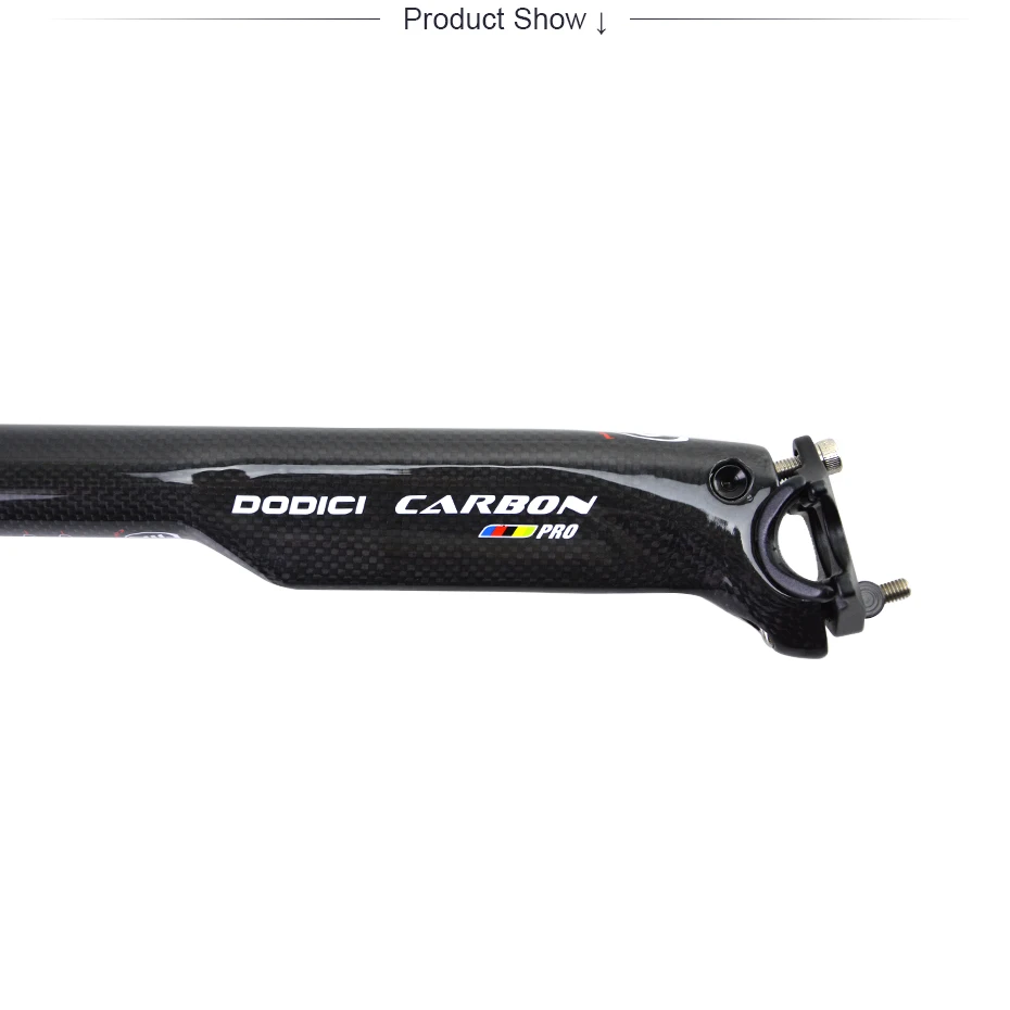 Подседельный штырь DODICI 3K 27 2/30 8/31 6 мм 400 мм|seat post|bicycle seat postcycling post |