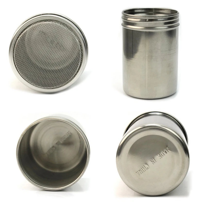 Новая серебряная сетчатая трубка из нержавеющей стали тип пылеуловитель солевой шейкер для специй