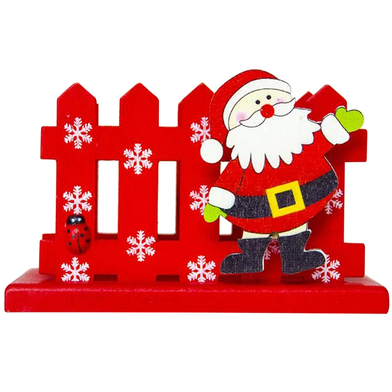 

Christmas Decor for Home Photo Clips Red Santa Claus Wood Clip Clothespin Craft Decoration Clips School Office Supply