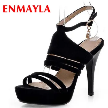 

ENMAYLA New Summer Sandals Sexy Fashion Platform Women Gladiator Sandal Open Toe High Heels Sandals Women Pump Size 34-39