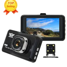 ANSTAR HD 1080 P 3′ Автомобильный видеорегистратор Камера Двойной объектив видео Регистраторы автомобиля Камера регистраторы Автомобильные видеорегистраторы Blackbox Dashcam автомобиля монитор