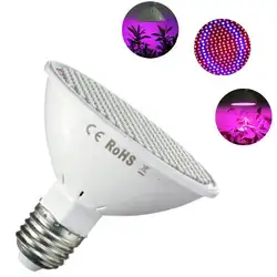 12 Вт светодиодный Grow Light E27 красный + синий 85-265 V Светодиодный гидропоники растут свет лампы бул для комнатных растений с зажимом