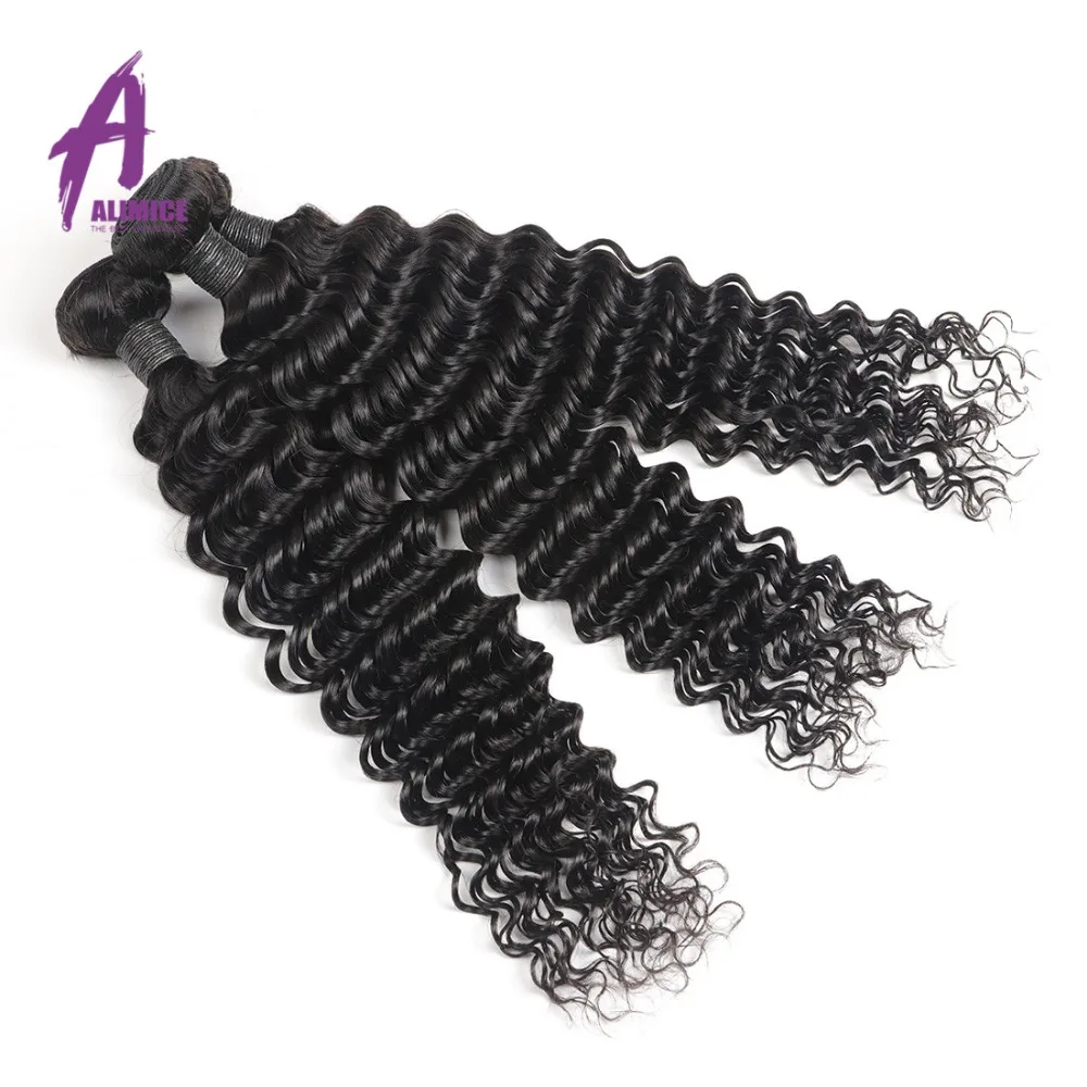 Malaysian Hair Deep Curly Hair Bundles Deal 100% Remy Human Hair Weave 134 Bundles Alimice Human Hair Extensions Can Make Wigs (5)
