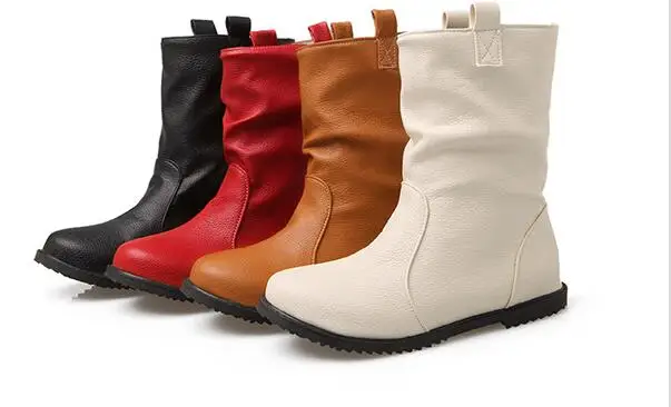 

2017 autumn and winter boots DS322 !!! PU rubber sole foreign trade large-size solid European hot short boots womens shoe