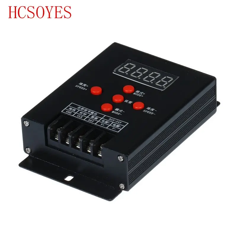 

T-500 WS2811 WS2801 LPD6803 2812b Full color Mini Intelligent LED RGB Controller Magic Dream Color RGB LED Strip Tape