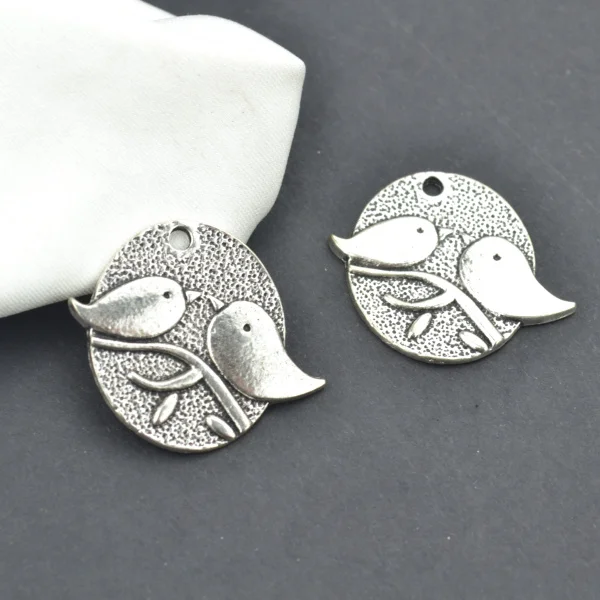 

10 pcs Tibetan Silver Plated bird Charms Pendants Jewelry Making DIY Accessories Charm Handmade Crafts 2593