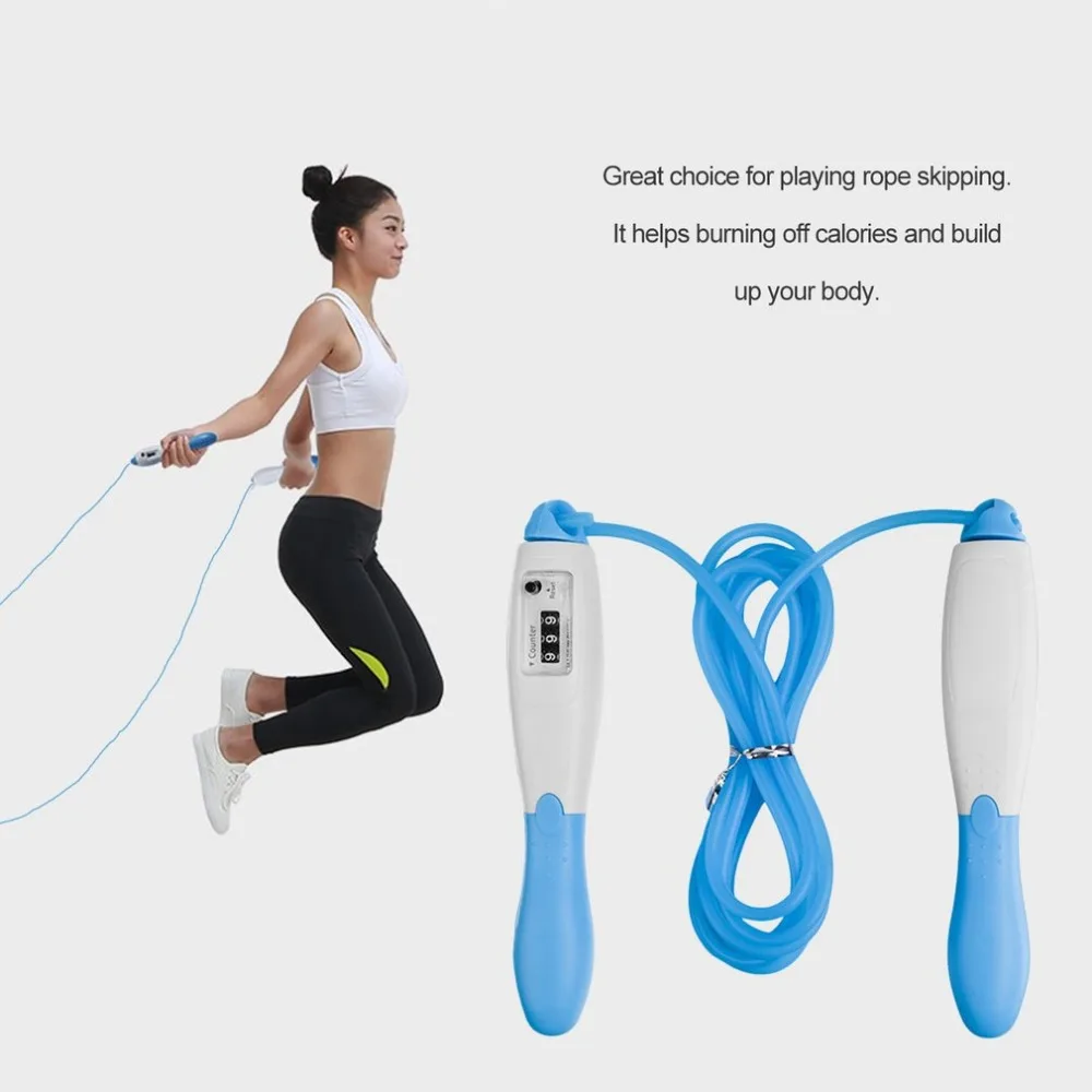 Sports Fitness Exercise Jump Ropes Counting Skipping Rope Tool Fast