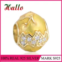 Золото Европейские Бусины-шармы подходит талисманы Серебро 925 оригинальные браслеты для изготовления ювелирных изделий