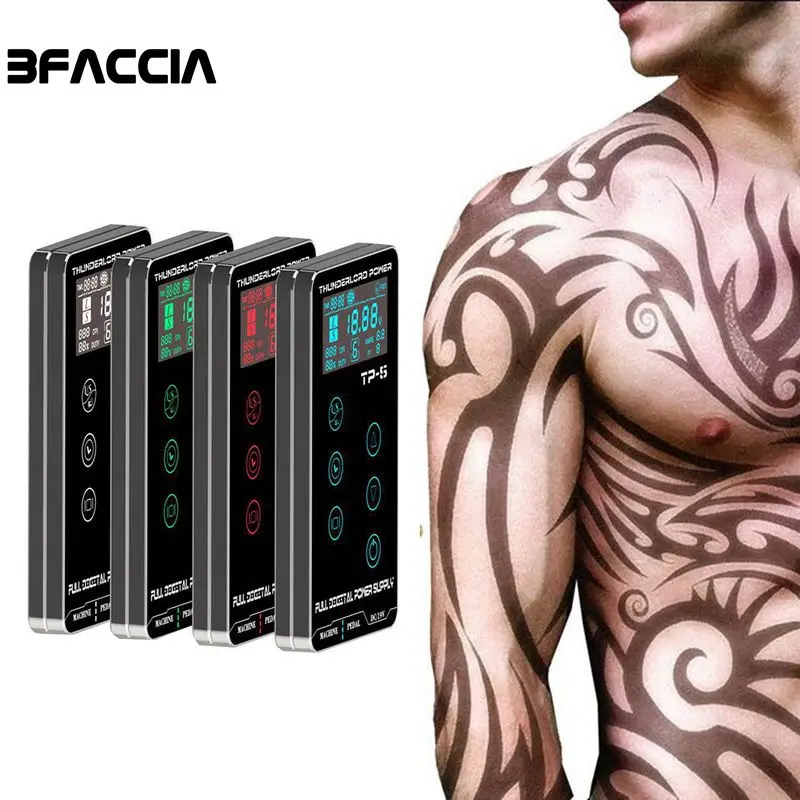 

Bfaccia Tattoo Power Supply HP-2 HURRICAN UPGRADE Touch Screen TP-5 Intelligent Digital LCD Makeup Dual Tattoo Power Supply set