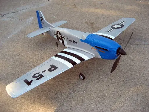 Details about 4Ch Radio Remote Control Airplane Mustang P51 Warbird EP RC Airplane RTF