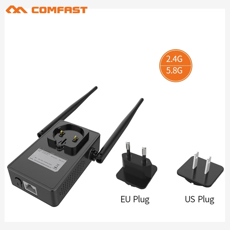 

COMFAST Wireless-n 5.8Ghz ac wifi router 750Mbps wireless wifi repeater WIFI extender Signal Booster with antennas wifi repeator