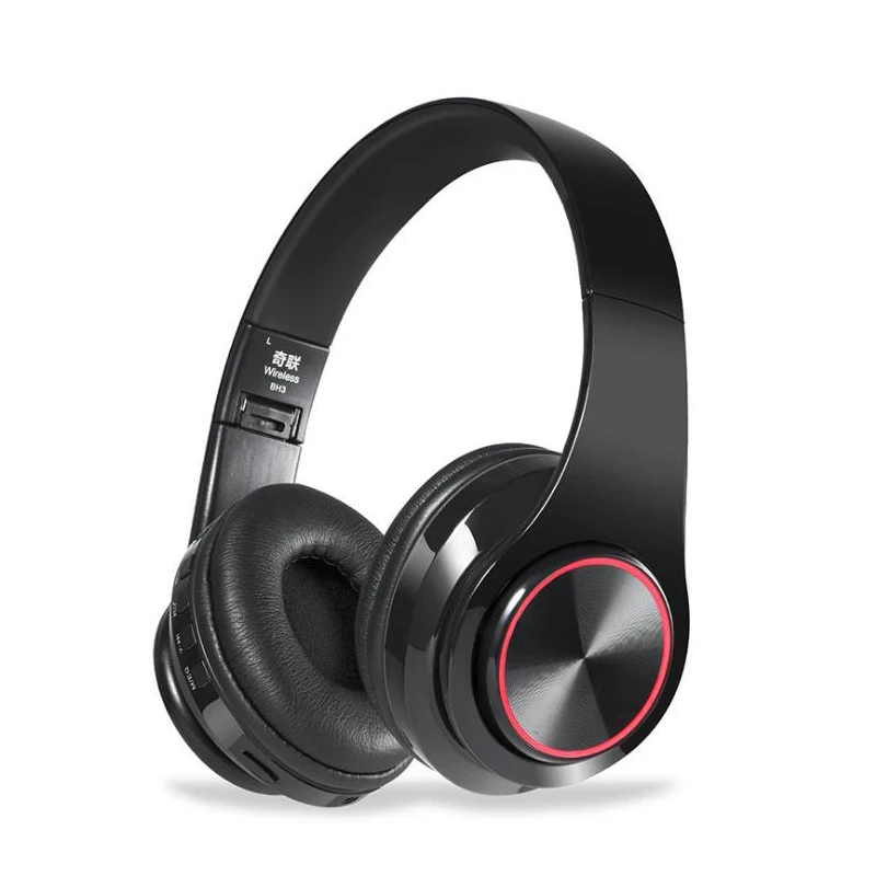 MN T3 гарнитура Bluetooth складная super bass handsfree Беспроводные наушники с gamer Led для