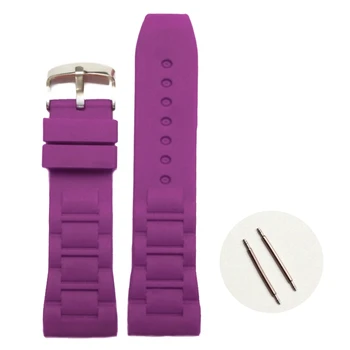 

26mm Classic Violet Silicone Jelly Rubber Ladies Watch Band Straps WB1059S26JB