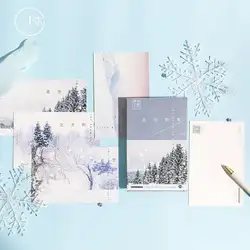 30 листов/Набор снег в Северной серийная открытка/поздравительная открытка/день рождения Письмо Конверт подарочная карта