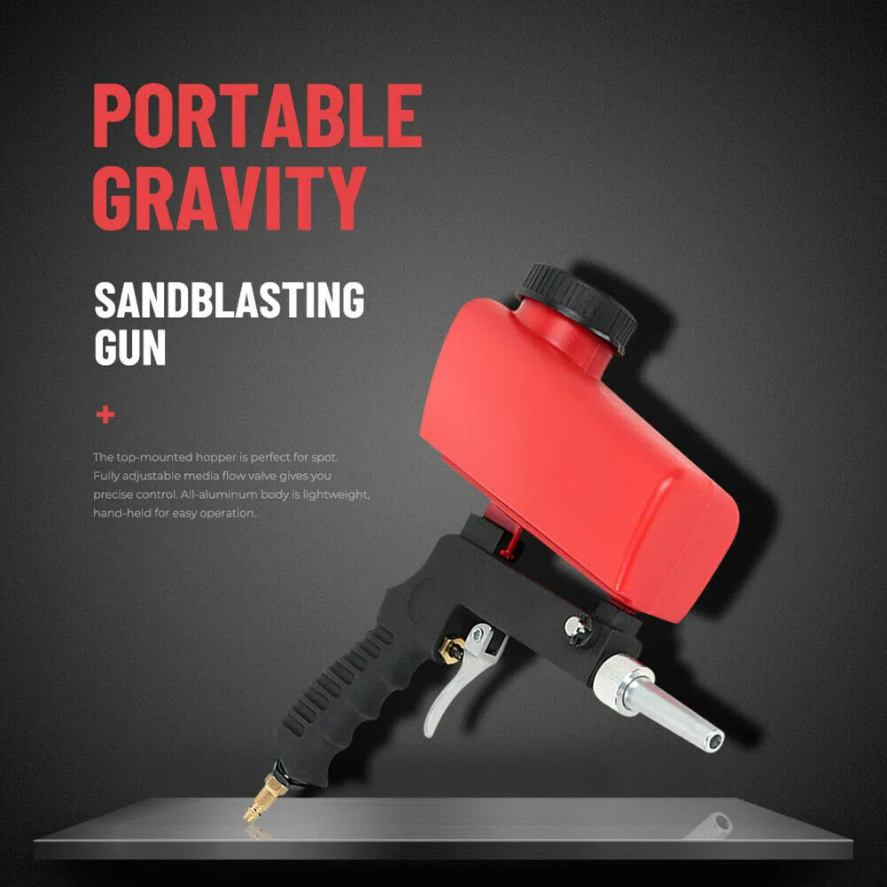 

New Ergonomic Portable Gravity Sandblaster Sandblasting Machine Removing Spot Rust #5