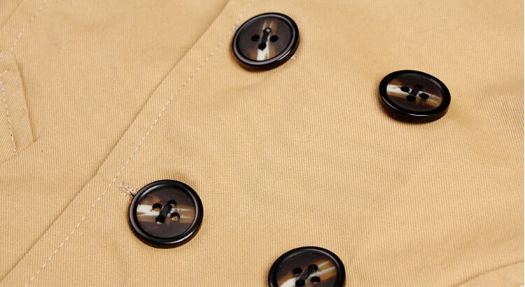 Плащ для мальчиков верхняя одежда с длинными рукавами цвета Хаки Детская